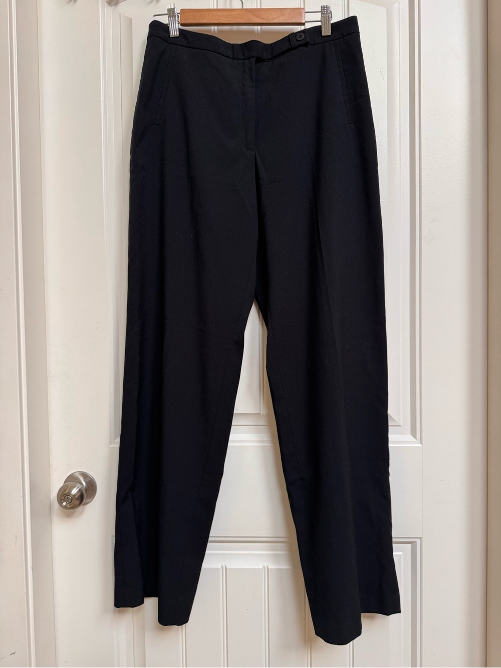 Esprit Black Flat Front Wide Leg Dress Pants. Size 12